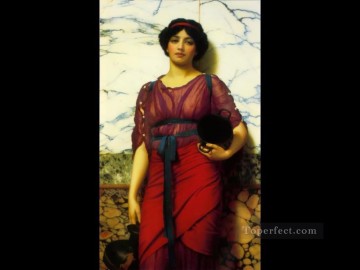  Griego Pintura Art%C3%ADstica - Idilio griego 1907 dama neoclásica John William Godward